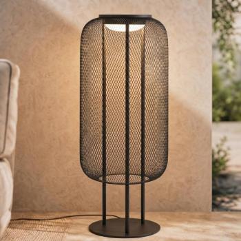 Lucande Korvyn LED kültéri állólámpa, fekete, 80 cm, IP44 kép