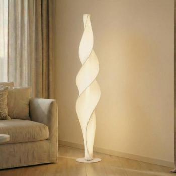 Lucande LED álló világítás Novelle, fehér, CCT, magasság 137 cm kép