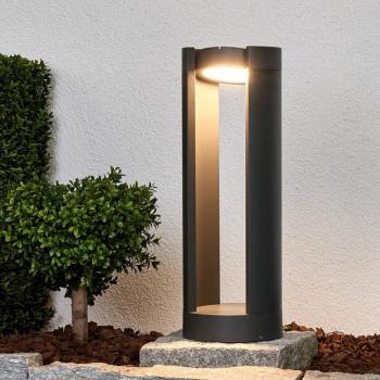Lucande LED állólámpa Dylen, szürke, fém, 50cm, IP65 kép