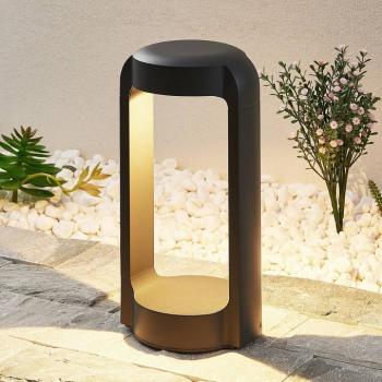 Lucande LED állólámpa Habsa, 30 cm, antracit, fém kép