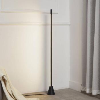 Lucande LED állólámpa Linija, fekete, magasság 110 cm, szenzoros kép
