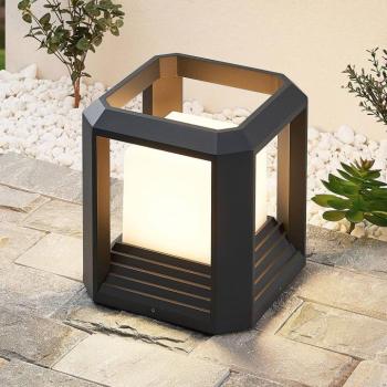 Lucande LED állólámpa Serenella, antracit, fém, 27cm kép