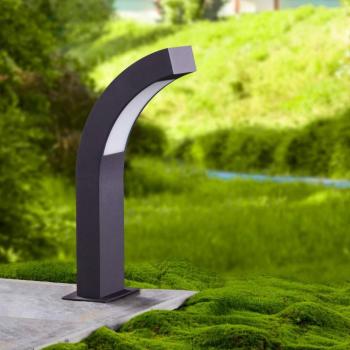 Lucande LED állványlámpa Lennik, 40 cm, antracit, fém