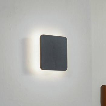 Lucande Elrik LED fali világítás, fekete, 22 cm magas, fém kép