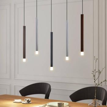 Lucande LED függő világítás Stoika, 88 cm, 5 izzós, fém kép