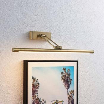 Lucande LED-es képvilágítás Dimitrij, sárgaréz, fém, 54cm kép