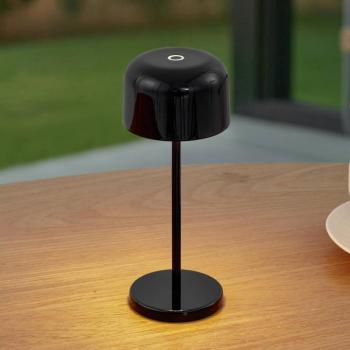 Lucande Quill LED tölthető asztali világítás, fekete, CCT, dimmelhető kép
