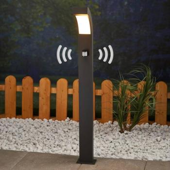 Lucande LED-es útvilágítás Lennik, érzékelő, 100 cm, antracit kép