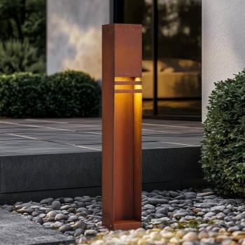 Lucande Oxido LED ösvény világítás, rozsdás színű, magasság 80 cm, IP44 kép