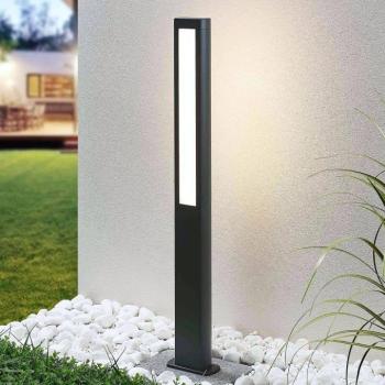 Lucande LED-es útvilágító lámpa Mhairi, szögletes, antracit, 100 cm kép