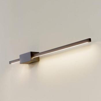 Lucande LED fali lámpa Skaila, fekete, 90cm hosszú, 3,000 K kép
