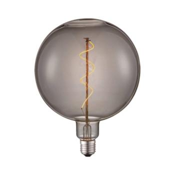 Lucande LED-gömb E27, átmérő 18 cm, 4 W, 1800 K, füstös kép