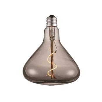 Lucande LED-tölcsérlámpa, E27 4 W, füstös, Ø 14 cm, 1800 K kép