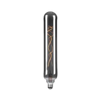 Lucande LED fénycső, E27, 4 W, átmérő 6 cm, titán, 1800 K kép