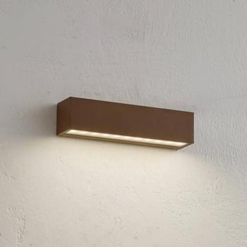 Lucande LED kültéri falilámpa Lengo, 25 cm, barna, lefelé irányuló, 3000K kép