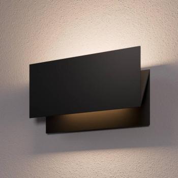 Lucande LED kültéri fali lámpa Meja, fekete, fém, IP54 kép