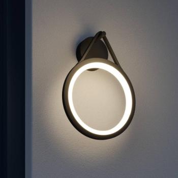 Lucande LED kültéri fali lámpa Mirco, 30 cm, fekete, IP65 kép