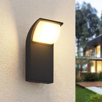Lucande LED kültéri fali lámpa Tinna, 20 cm, antracit, IP65 kép