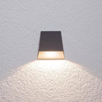 Lucande LED kültéri fali világítás Hanno, antracit, fém, IP54 kép