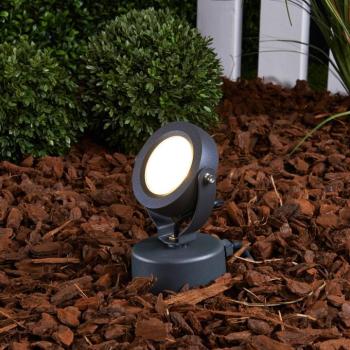 Lucande LED kültéri spotlámpa Gavin, 33 cm, antracit, alumínium kép