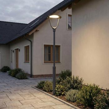 Lucande LED kültéri világítás Tarasu, szürke, 250 cm, alumínium, IP65 kép