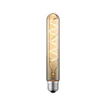 Lucande LED fénycső, E27, 4 W, átmérő 3 cm, borostyánszínű, 2700 K kép
