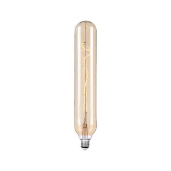 Lucande LED fénycső, E27 4 W, Ø 6 cm, borostyánszínű, 2700 K kép