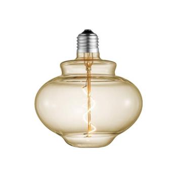 Lucande LED-haranglámpa, E27 4 W, borostyánszínű, Ø 16 cm, 2700 K kép
