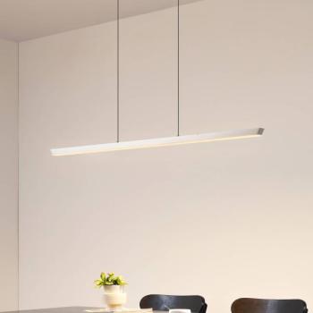 Lucande LED lógó lámpa Solvar, 117 cm, ezüst, CCT, dimmelhető fényerő kép
