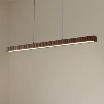 Lucande LED lógó világítás Emara, sötét fa, tölgy, CCT kép