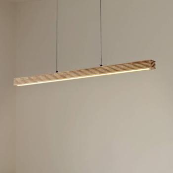 Lucande LED lógó világítás Emara, világos fa, tölgy, CCT kép