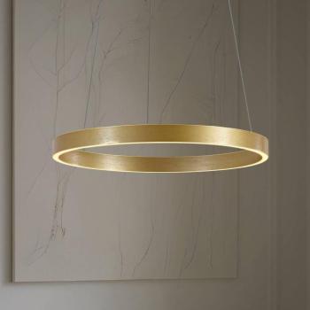 Lucande LED lógó világítás Yonam, Ø 60 cm, 1 izzó, arany, CCT kép