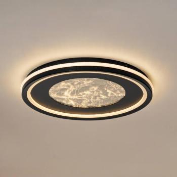 Lucande LED mennyezeti lámpa Tillian, fekete/arany, 50 cm, dimmelhető kép