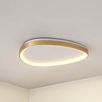 Lucande LED mennyezeti világítás Asken, 61 cm, arany, CCT, dimmelhető kép