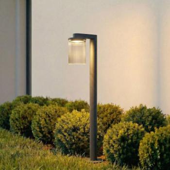 Lucande LED ösvény világítás Beelia, antracit, 90 cm, barázdált kép
