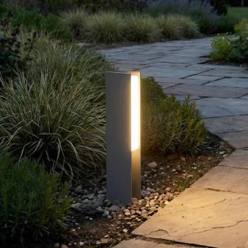Lucande LED talapzati világítás Teerk, magasság 30 cm, antracit, IP65 kép