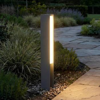 Lucande LED talapzati világítás Teerk, magasság 50 cm, antracit, IP65 kép