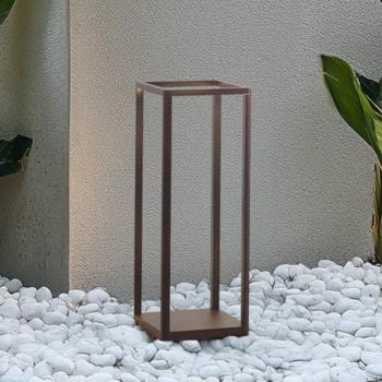 Lucande LED talapzatlámpa Thorvid, magasság 50 cm, fekete kép