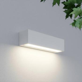 Lucande Lengo LED kültéri fali világítás, 25 cm, fehér, lefelé irányuló fény, kép
