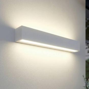 Lucande Lengo LED kültéri falilámpa, 50 cm, fehér, felfelé/lefelé irányuló kép