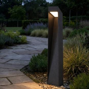 Lucande Louran LED ösvény világítás, magasság 90 cm, fekete, felfelé/lefelé kép