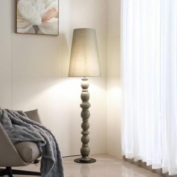 Lucande Lyndorin álló világítás, zöld, kerámia, 150 cm kép