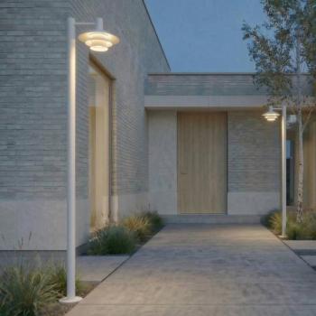 Lucande Montaro LED kültéri világítás, fehér, 220 cm, IP54 kép