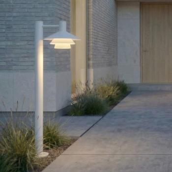Lucande Montaro LED ösvény világítás, 100 cm, fehér kép