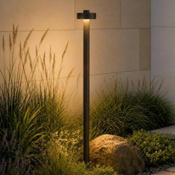 Lucande Nirella LED ösvény világítás, 100 cm, fekete, CCT, IP65 kép