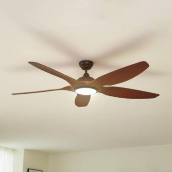 Lucande Omendo LED mennyezeti ventilátor, fekete, DC, csendes, CCT kép