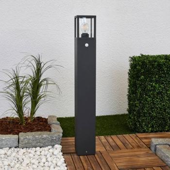 Lucande ösvény világítás Klemens, 90 cm, érzékelő, antracit, E27 kép