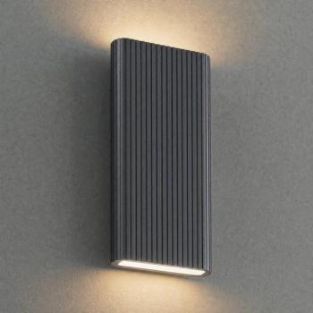 Lucande Raija LED kültéri falilámpa, antracit, magasság 40 cm, CCT kép