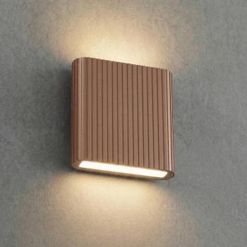 Lucande Raija LED kültéri falilámpa, sötétbarna, magasság 19 cm, CCT kép