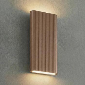 Lucande Raija LED kültéri falilámpa, sötétbarna, magasság 40 cm, CCT kép